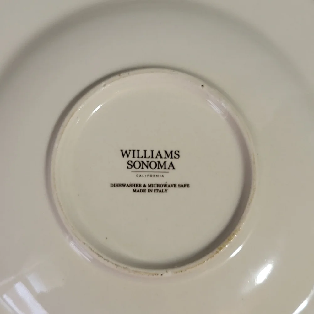 Williams Sonoma Set 4 Sicily Ceramic Salad Plates 9